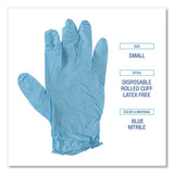 Boardwalk® Disposable Examination Nitrile Gloves, Powder-Free, X-Small, 5 mil Thick, 9.5" Long, Blue, 100/Box, 10 Boxes/Carton (BWK382XSCTA) Case of 1000