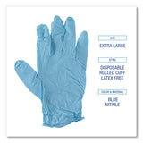 Boardwalk® Disposable Examination Nitrile Gloves, Powder-Free, XX-Large, 5 mil Thick, 9.5" Long, Blue, 100/Box (BWK382XXLBXA) Box of 100