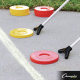 Champion Sports Economy Shuffleboard Set, 15-ft Court, Four 51" Cues, Eight Discs (CSISBA20) Each