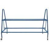 Champion Sports Heavy-Duty Deluxe Ball Cart, Metal, 132 lb Capacity, 17.5 x 59 x 35.75, Blue (CSIBRC18) Each