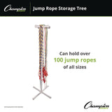 Champion Sports Jump Rope Storage Tree, 25.5" x 25.5" x 68.5", White (CSIJRSD) Each