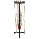 Champion Sports Portable Jump Rope Metal Rack, 23" x 23" x 65", Black (CSIJRS12M) Each