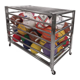 Champion Sports Heavy Duty Lockable Ball Locker, Metal, 132 lb Capacity, 24 x 42 x 30, High-Polish Black (CSILBCXX) Each