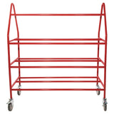 Champion Sports Deluxe Pro Ball Cart, Metal, 176 lb Capacity, 18.5 x 51 x 54, Red (CSIBRCPRO) Each