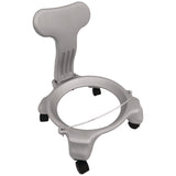 Champion Sports Kid's Ball Chair, Supports Up to 264 lb, 12.5" Seat Height, Blue Seat, Silver Base (CSIKDCH) Each