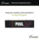 Champion Sports Electronic Possession Arrow, 21" x 3" x 6", Black Face, Red Graphics (CSIPARROW) Each