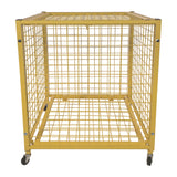 Champion Sports Half Size Lockable Ball Locker, Metal, 132 lb Capacity, 29 x 27 x 31, Yellow (CSILRCS) Each