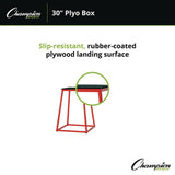 Champion Sports Plyo Box, 30" h, 24 x 24 Base (CSIPXB30) Each