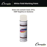 Champion Sports Field Marking Paint, 18 oz Aerosol Spray, White (CSIFMP2W) Case of 12