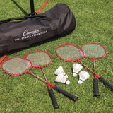 Champion Sports Deluxe Volleyball/Badminton Tournament Set, (4) Rackets/(2) Shuttlecocks/(2) Birdies/Net/Pump/Volleyball (CSICG202) Each