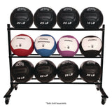 Champion Sports RPX Medicine Ball Rack, Metal, 220 lb Capacity, 18.5 x 62 x 45, Black (CSIRPXRACK) Each