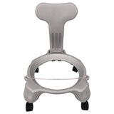 Champion Sports Kid's Ball Chair, Supports Up to 264 lb, 12.5" Seat Height, Blue Seat, Silver Base (CSIKDCH) Each