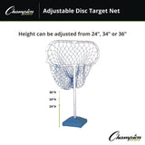 Champion Sports Disc Target Game Net, 30" x 12" x 24" to 36" h (CSIFSGAME) Each