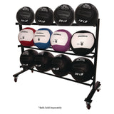 Champion Sports RPX Medicine Ball Rack, Metal, 220 lb Capacity, 18.5 x 62 x 45, Black (CSIRPXRACK) Each