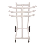 Champion Sports Hoop Storage Rack, Plastic, 176 lb Capacity, 26 x 22 x 49, White (CSIHCRACK) Each