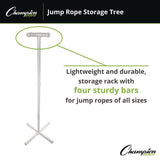 Champion Sports Jump Rope Storage Tree, 25.5" x 25.5" x 68.5", White (CSIJRSD) Each