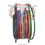 Champion Sports Hoop Storage Rack, Plastic, 176 lb Capacity, 26 x 22 x 49, White (CSIHCRACK) Each