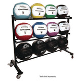 Champion Sports RPX Medicine Ball Rack, Metal, 220 lb Capacity, 18.5 x 62 x 45, Black (CSIRPXRACK) Each