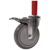 Champion Sports Deluxe Pro Ball Cart, Metal, 176 lb Capacity, 18.5 x 51 x 54, Red (CSIBRCPRO) Each