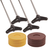 Champion Sports Shuffleboard Set, 4 Cues, 8 Pucks (CSISBA10) Each