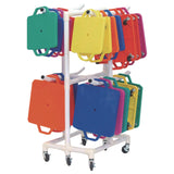 Champion Sports ABS Scooter Storage Cart, Plastic, 176 lb Capacity, 21 x 27 x 54, White (CSIMSCART) Each
