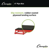 Champion Sports Plyo Box, 6" h, 13 x 13 Base (CSIPXB6) Each