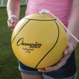 Champion Sports Deluxe Tether Ball Set, Tetherball/102" Cord/(4) 24" Telescoping Poles/Carry Bag/Pump with Needle (CSIDTBSET) Each