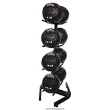 Champion Sports U-Ring Double Medicine Ball Tree, 28" x 28" x 60", Black (CSIDTM1) Each