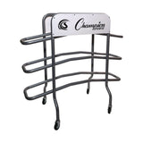 Champion Sports 3-Tier Pro Basketball Rack, Metal, 220 lb Capacity, 8 x 60 x 48, Silver (CSICBR15) Each