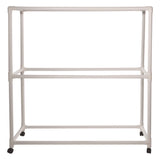 Champion Sports 9 Ball ABS Storage Cart, Plastic, 132 lb Capacity, 19 x 62 x 67, White (CSIFPR1) Each