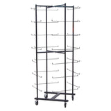 Champion Sports 56 Football Helmet Rolling Rack, 26" x 28" x 81", Black (CSIFBWR) Each