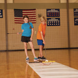 Champion Sports Blacktop Shuffleboard Set, (2) Two-Piece 51" Cues/(8) Discs/Sidewalk Chalk (CSISBA30) Each