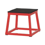 Champion Sports Plyo Box, 15" x 15", Plywood/Rubber/Steel, Red/Black (CSIPXB12) Each