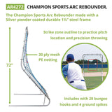Champion Sports ARC Rebounder, 72 x 42 (CSIAR4272) Each