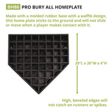 Champion Sports Pro Bury All Homeplate, 20" x 20" x 4" (CSIBH86) Each