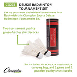 Champion Sports Deluxe Badminton Tournament Set, 28" x 11" (CSICG203) Each