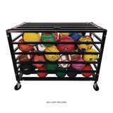 Champion Sports All Pro Lockable Ball Locker, Metal, 220 lb Capacity, 24 x 47 x 37, Black (CSIMBLX) Each