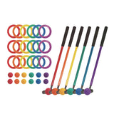 Champion Sports Mini Golf Set, 12 Balls/6 Putters/18 Rings/3 Target Holes (CSIMGSET) Each