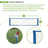 Champion Sports Soccer Tennis Net, 28" x 10 ft (CSINSTSET) Each