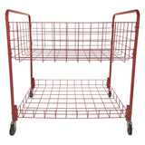 Champion Sports Back Ease Storage Cart, Metal, 176 lb Capacity, 30 x 43 x 45, Red (CSIOCLX) Each