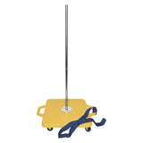 Champion Sports Scooter Stacker, Plastic, 176 lb Capacity, 21 x 16 x 39, Silver/Yellow (CSISX) Each