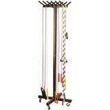 Champion Sports Portable Jump Rope Metal Rack, 23" x 23" x 65", Black (CSIJRS12M) Each