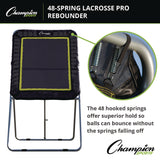 Champion Sports Deluxe Lacrosse Ball Rebounder, 6 ft x 3 ft, 1.5" dia Frame (CSILBT43) Each
