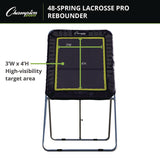 Champion Sports Deluxe Lacrosse Ball Rebounder, 6 ft x 3 ft, 1.5" dia Frame (CSILBT43) Each