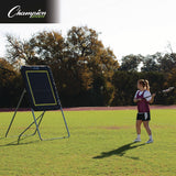 Champion Sports Deluxe Lacrosse Ball Rebounder, 6 ft x 3 ft, 1.5" dia Frame (CSILBT43) Each