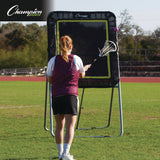 Champion Sports Deluxe Lacrosse Ball Rebounder, 6 ft x 3 ft, 1.5" dia Frame (CSILBT43) Each