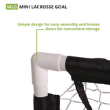 Champion Sports Mini Lacrosse Goal, 3 ft x 3 ft, 1.5" dia Frame (CSIMLG) Each