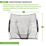 Champion Sports Rhino Portable Training Net, 7 ft x 7 ft (CSIRBM77) Each