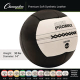 Champion Sports Rhino Promax Medicine Ball, 30 lb, Black (CSIRPX30) Each