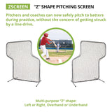 Champion Sports Z Pitching Screen, 7 ft x 5 ft (CSIZSCREEN) Each
